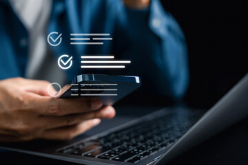 Aufkleber - Mobile checklist and online survey form for task, data collection, and productivity management. Supporting digital workflow, paperless process, and remote access on smart devices.