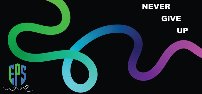 Set of Gradient Lines in Doodle Style. Abstract 3d Graphic Design Elements. Vector Color Squiggle Shapes.eps10