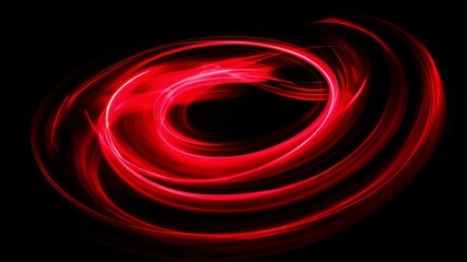 Poster - Dynamic Red Light Swirls Creating a Mesmerizing Visual Effect in Motion