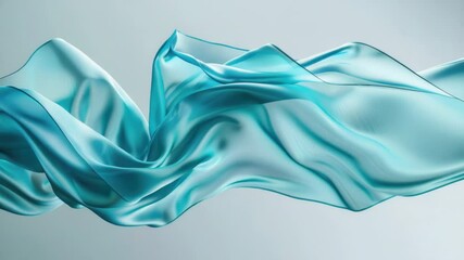 Aufkleber - A close-up shot of a piece of blue fabric with intricate patterns and textures