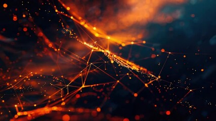 Aufkleber - A close-up shot of a glowing orange and black background with intricate patterns