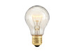 © sanjanasiddika - Clear glass incandescent light bulb on black background