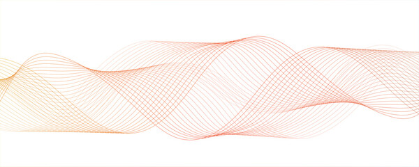 Fototapete - Abstract Flowing lines wave Halftone texture Curve shape on white background. 3D vector wave lines with gradients.geometric connection lines.Used for banner, brochure, science, website, corporate, 