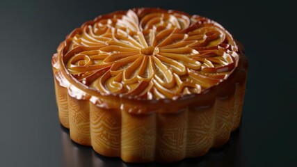 Poster - A delicious pastry on a table, great for food and dessert photography