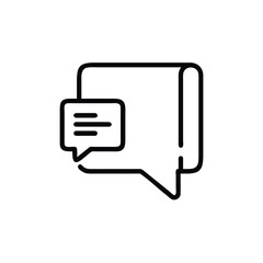 Aufkleber - Handdrawn speech bubble with text a document symbol on a message communication