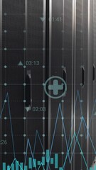 Poster - Animation of financial data processing over computer servers