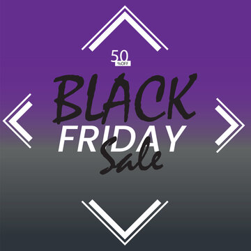 Vector Illustration Black Friday Sale Banner, Social Media Post Background
