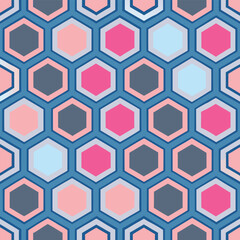 Poster - Seamless Geometric Interlocking Pattern Design