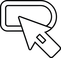 Leinwandbilder - Minimalist Web Form Icon with Multiple Fields on Transparent Background