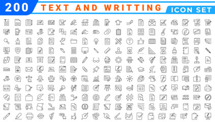 Poster - Writting icon  03-01