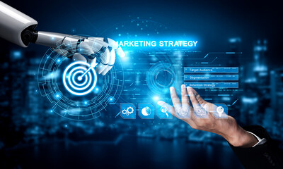 Poster - AI identifies target audiences with smart segmentation and virtual assistants, enabling precise, personalized marketing strategies. Vouch