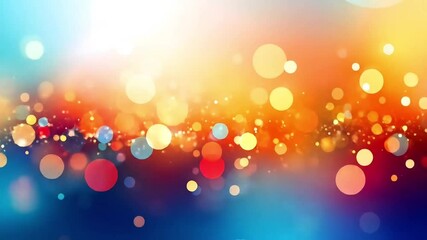 Poster - Abstract colorful bokeh background with glowing lights for festive celebrations