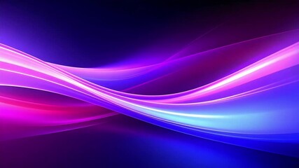 Poster - Abstract flowing light wave background with vibrant neon colors and dynamic motion