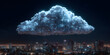 © Juergen - Intelligente Cloud-Architektur in der Smart City – Vernetzte Systeme, Datenanalyse, Industrie 4.0 und Cyber-Infrastruktur. Perfekt als Hintergrund oder Banner