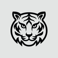 Poster - Hyper Realistic Tiger Face Logo Design