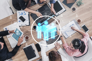 Poster - Target audience analysis enhances marketing with segmentation, smart profiling, and personalized strategies for improved audience targeting and campaign efficiency. Vouch