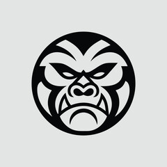 Poster - Snarling Gorilla Mascot Character Design