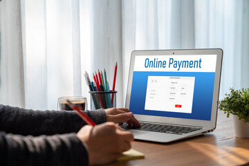 Poster - Online payment platform for modish money transfer on the internet netowrk