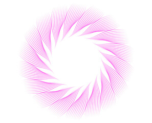 Aufkleber - Design Element Wave Lines star Guilloche curve line Background circle for certificates, diplomas, protective document layers. Pattern branding Frame border - Cosmetics, Skincare, Beauty, Spa, Wellness