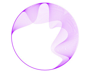 Fototapete - Design Element Wave Lines, spiral, circle geometric, curve line Background. Pattern branding Frame border - Wedding, Fitness, Medical, Spa, Wellness, Yoga, Fashion. For Banner, Web-Design, Brochure
