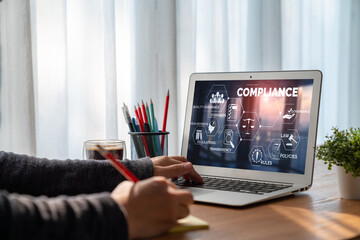 Poster - Compliance system for modish online corporate business to meet quality standard