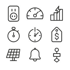 Poster - set of icons