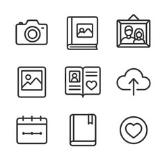 Poster - set of icons