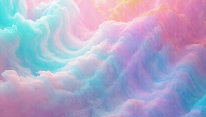 Poster - Abstract illustration trendy texture with vivid colors, polarization effect. Psychedelic Vaporwave style design in 70s retro tie-dye with neon holographic stains. Digital art for backgrounds, visual