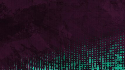 Poster - Bright blue halftone dots grunge abstract retro background. Seamless looping geometric tech motion design. Video animation Ultra HD 4K 3840x2160