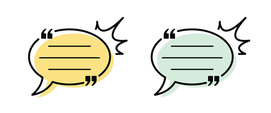 Vector Bubble Speech Template Design