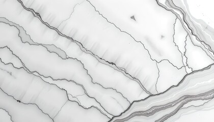 Poster - Marble texture with intricate grey veining patterns, revealing the natural beauty of the stone. The patterns create a sense of depth and movement.