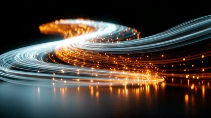 Aufkleber - Dynamic Light Trails Creating Stunning Visual Effects in Motion