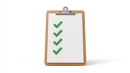 Poster - Checklist for Goal Setting. Clipboard with checkmarks indicating completed tasks.