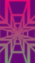 Poster - Animation of moving shapes on purple background