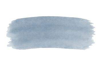 Poster - Light blue watercolor splash featuring uneven edges, transparent backdrop, lending soft artistic texture to graphic compositions