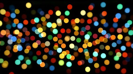 Poster - Colorful Abstract Bokeh Lights Pattern for Creative Backgrounds and Designs