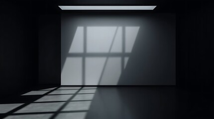 Poster - Intriguing interplay of shadows creating an abstract, minimalist impression
