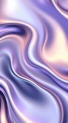 Poster - Iridescent liquid texture, ethereal purple and gold reflective surface