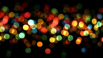 Poster - Vivid Bokeh Lights Creating a Beautiful Abstract Visual Display
