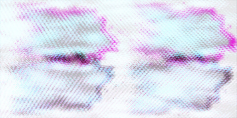 Poster - Abstract digital composition featuring vibrant hues and pixelated texture, invoking themes of complexity and technology in a modern, creative design.