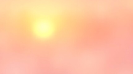 Poster - Gentle Sunrise Hues Blend into a Muted and Calming Pastel Gradient
