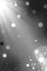 Poster - Illuminated particles and bokeh effect create a magical ambiance