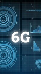 Poster - Animation of digital interface over dark background