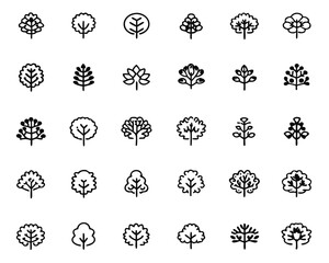 Poster - Detailed black oak tree silhouette with intricate branching patterns representing nature s beauty and organic growth perfect for environmental or decorative themes