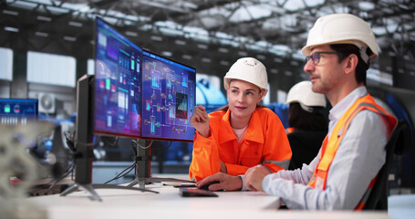 Poster - Black Woman Engineer Monitors Gas Control