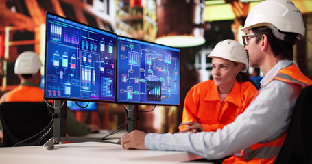 Poster - Diverse Team Of Engineers Using Innovative Automation System