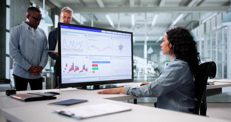 Poster - Analyzing Data On KPI Dashboard: A Multicultural Team