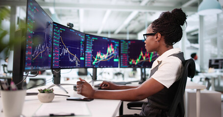 Poster - The Financial Advisor Analyzing Market Data