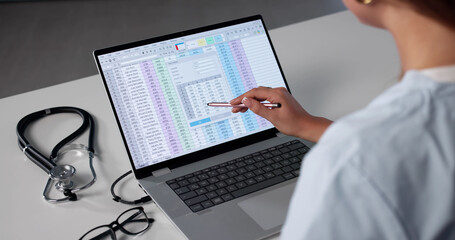 Poster - Nurse Reviews Medical Bill Codes
