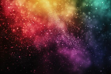 Poster - high detail visual of a colorful background with a black background and a white background